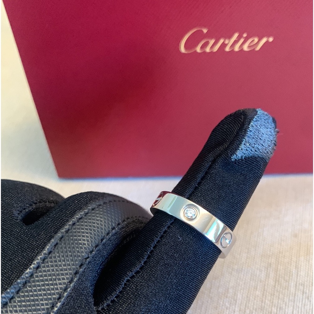 Authentic Cartier Love Ring 3 Diamond
